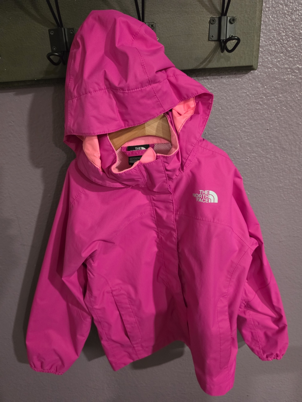 The North Face Kids' Waterproof Hooded Jacket - Pink
